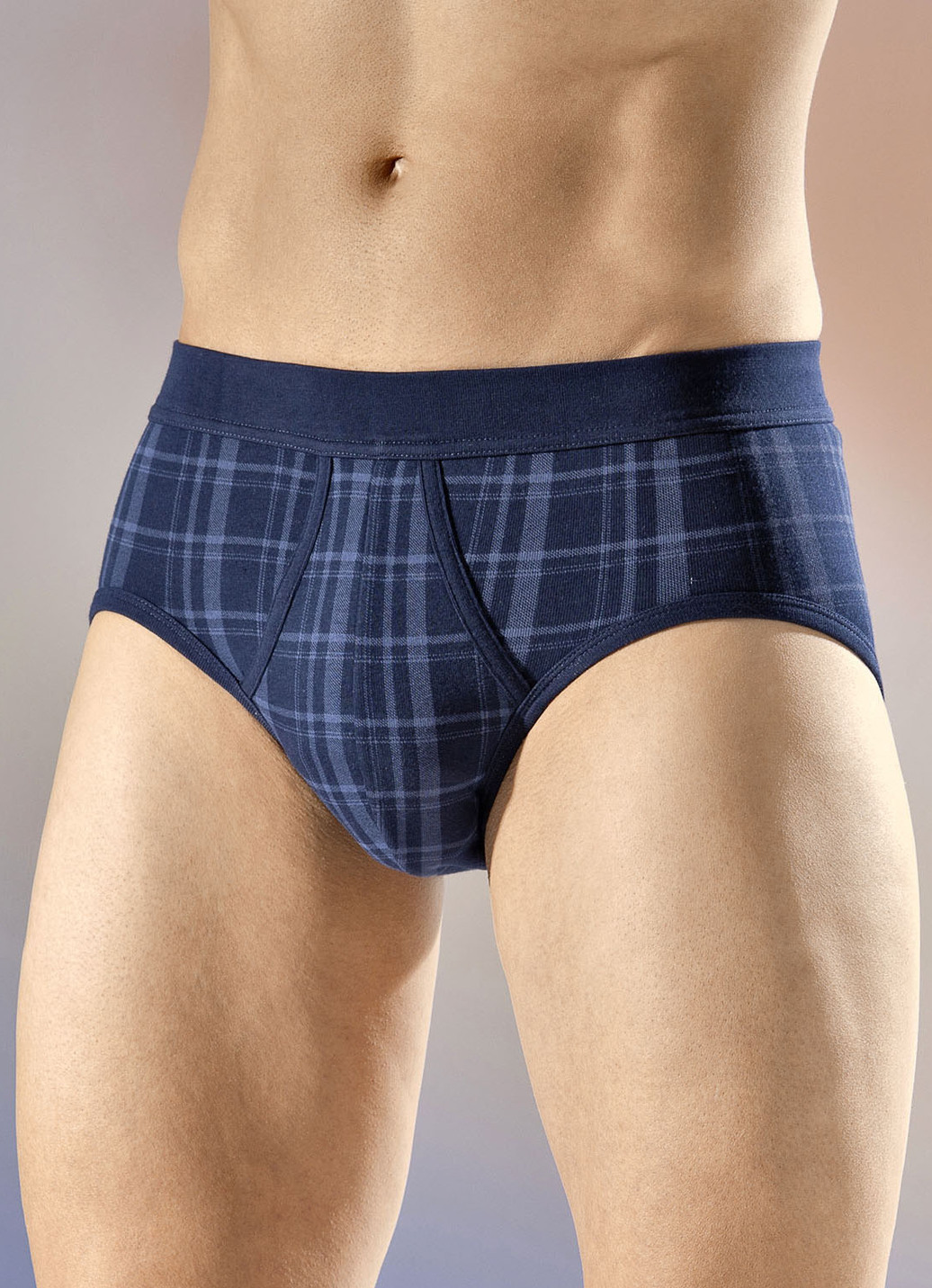 Schiesser Zweierpack Slips mit Karodessin