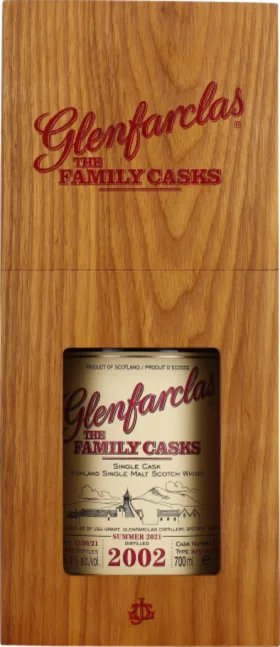 GLENFARCLAS VINTAGE 2002 FAMILY CASKS 70CL
