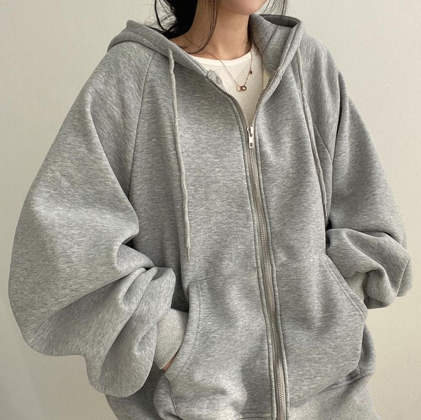 palajana - Effen oversized hoodie met rits