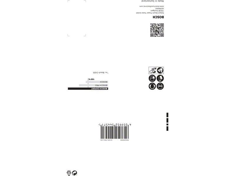 Bosch Professional Schleifpapier EXPERT C470, 100 x 150 mm, Schnelles Schleifen von Farbe und Holz