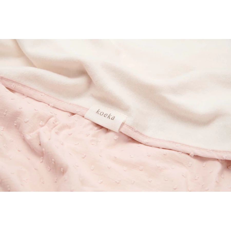 koeka Kinderdecke cotton Fleece Napa rosa