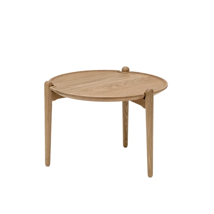 Design House Stockholm - Aria Beistelltisch low, Ø 50 x 37 cm, Eiche