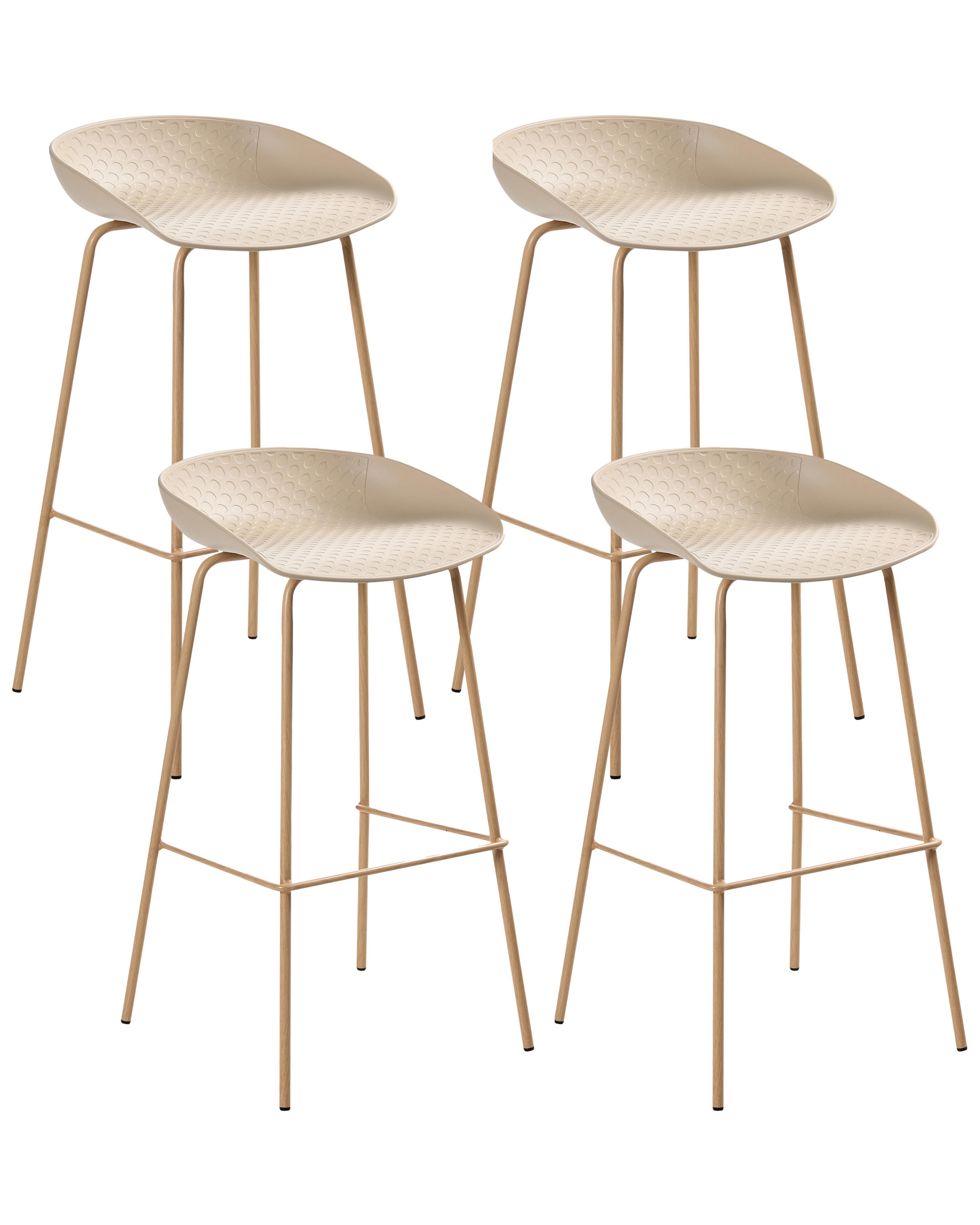 Set van 4 barstoelen VENLO Beige