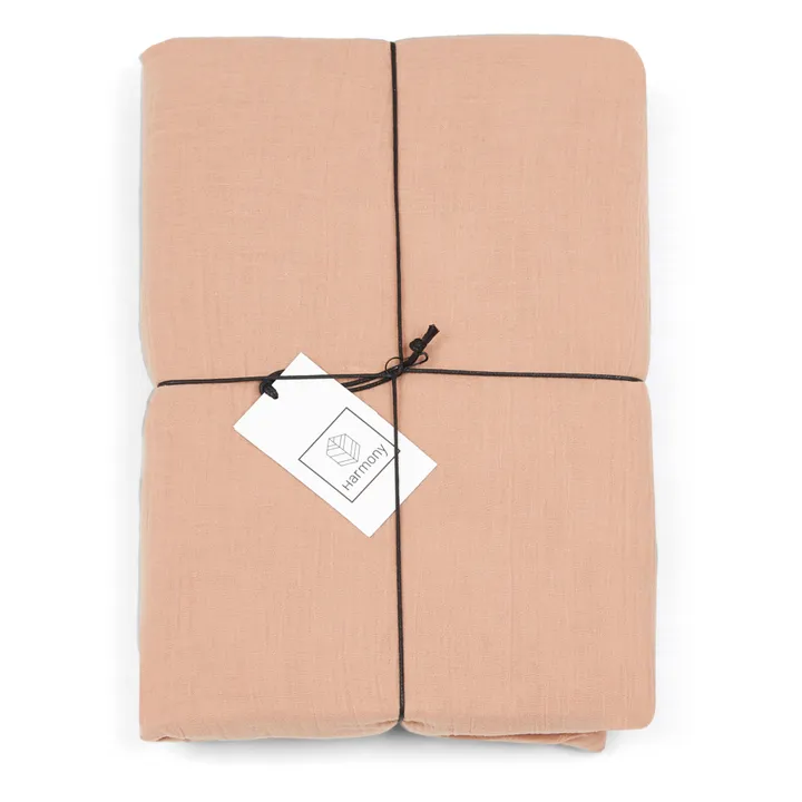 Haomy Drap-housse Dili en voile de coton | Beige rosé