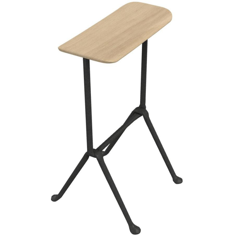 Magis Officina barkruk H65 antraciet/naturel