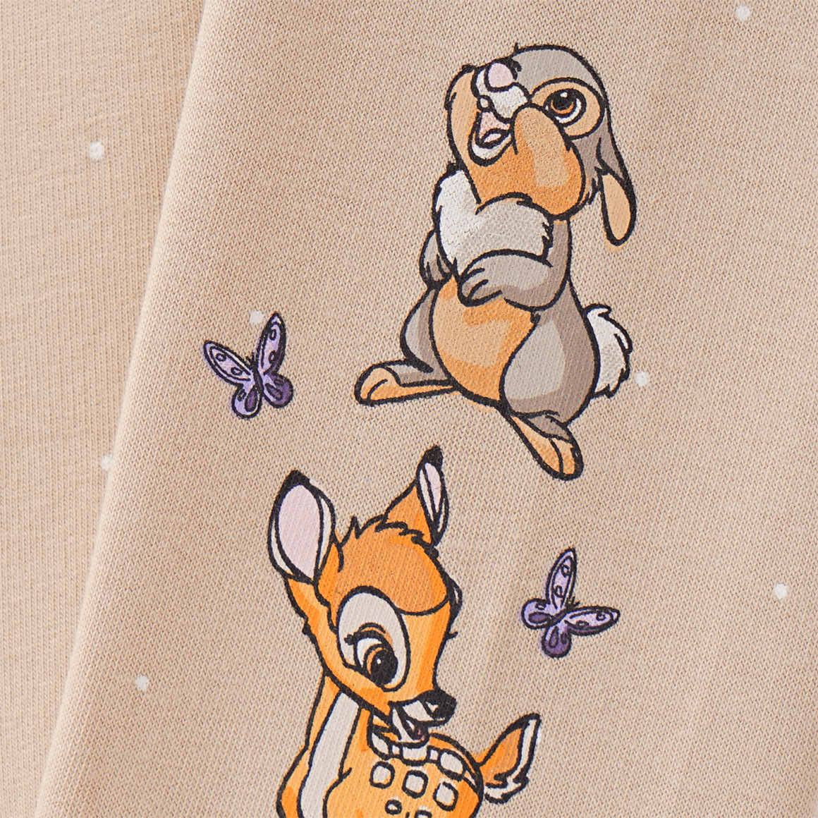 Topomini Bambi Sweatleggings mit Pünktchen beige