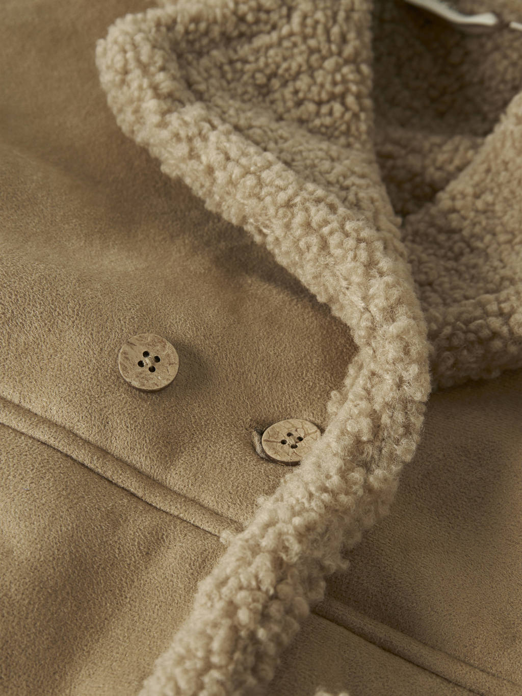 LIL' ATELIER MINI lammy coat bruin