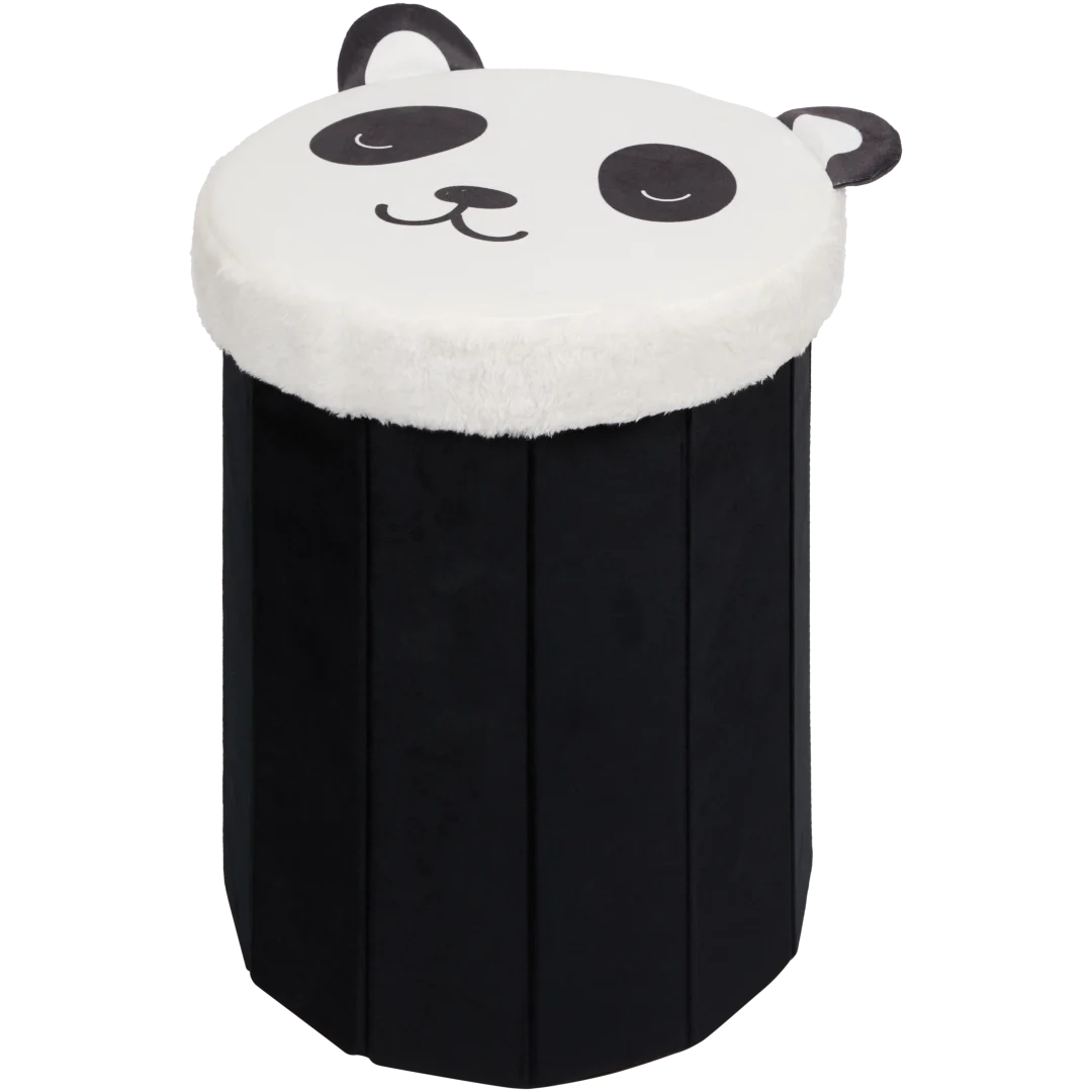 Pouf de rangement pliable