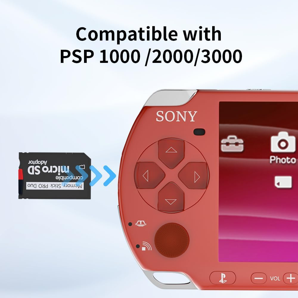 Micro SD Adapter auf MS Memory Stick Pro Duo PSP PlayStation Portable Speicherkarte