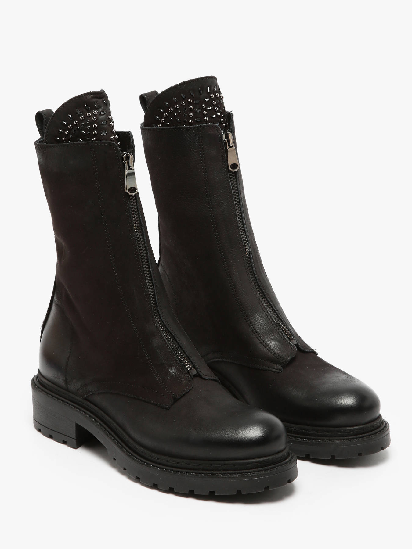 Bottines Biker en cuir METISSE