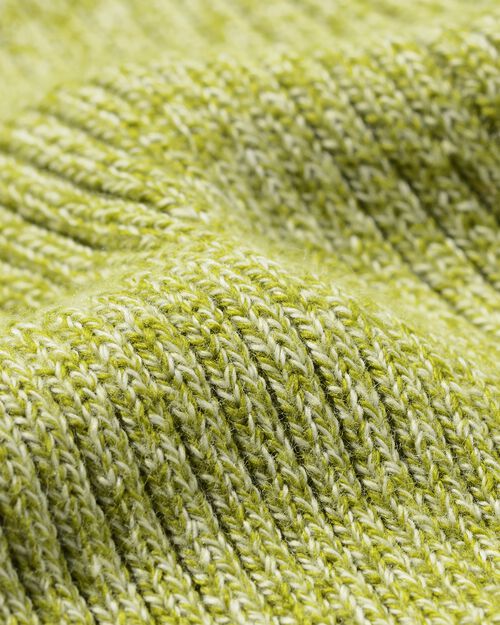 pull côtelé pour femmes vert