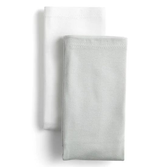 Lot de 2 taies d'oreiller   Gris / Blanc        40 x 60 cm   de               Petit à petit