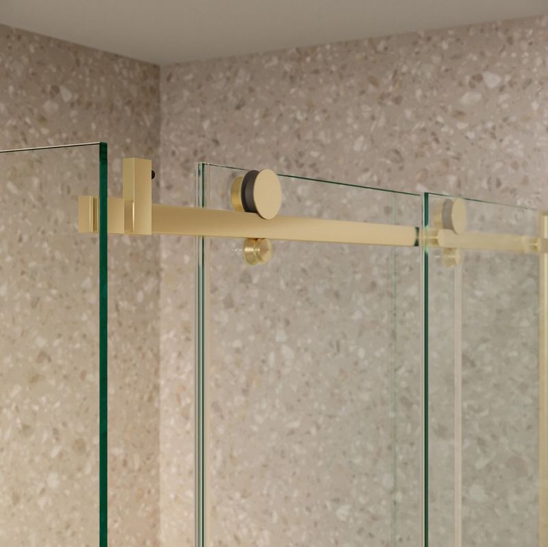 Saniclear - Supreme - Douchecabine - Geborsteld Messing - 120x90cm