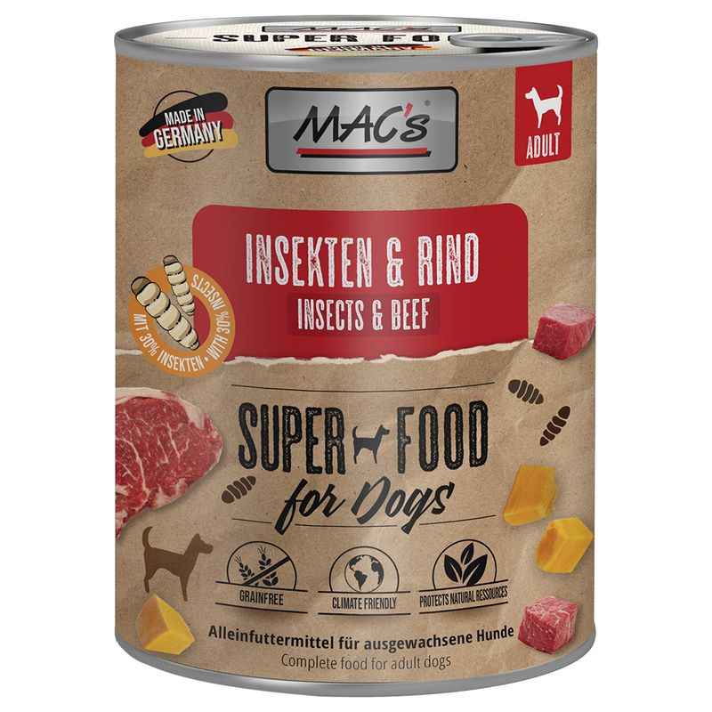 MAC's avec des insectes 24 x 750 g