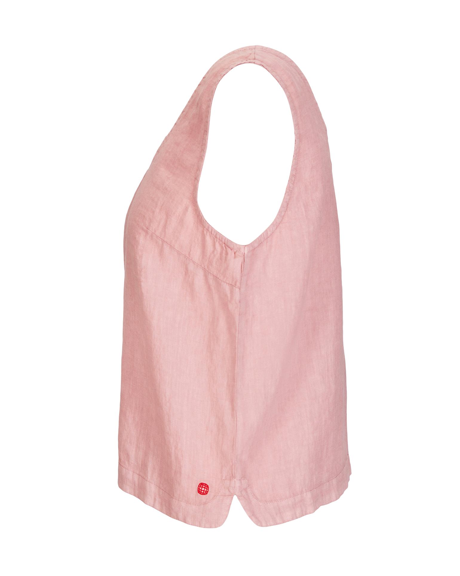Amundsen Safari Linen Top Womens Faded Peony Pink