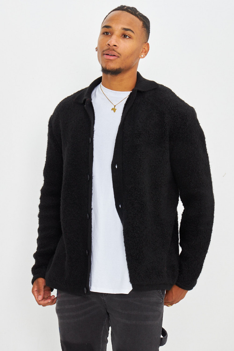 Gilet noir en laine