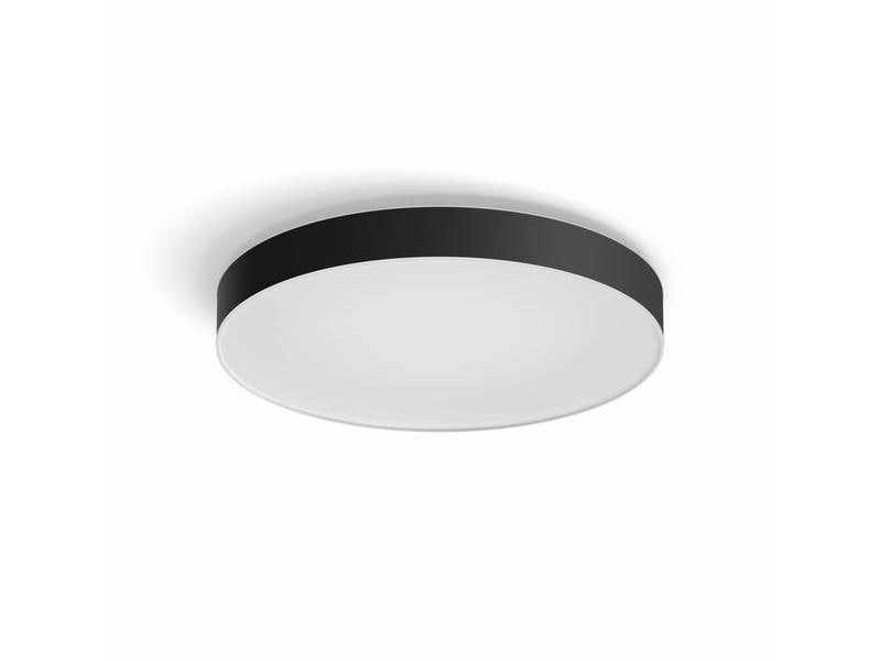 Philips Hue White Amb. Enrave Deckenleuchte XL schwarz 6500 Deckenlampe steuerbar mit Philips Hue