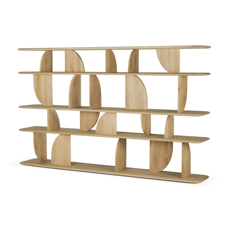 Ethnicraft Geometric stellingkast 210x35 teak donker