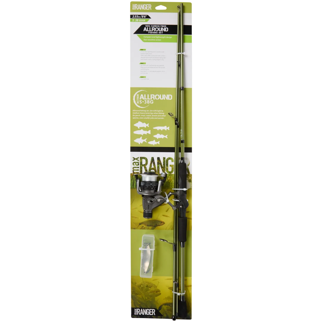 Canne à pêche premium avec appât artificiel Max Ranger