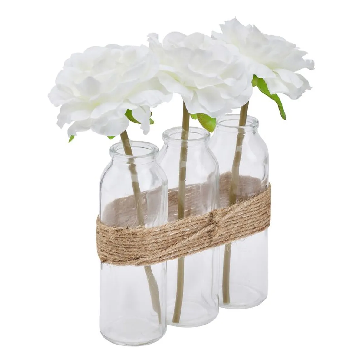 But Composition Florale Roses Artificielles 23 cm