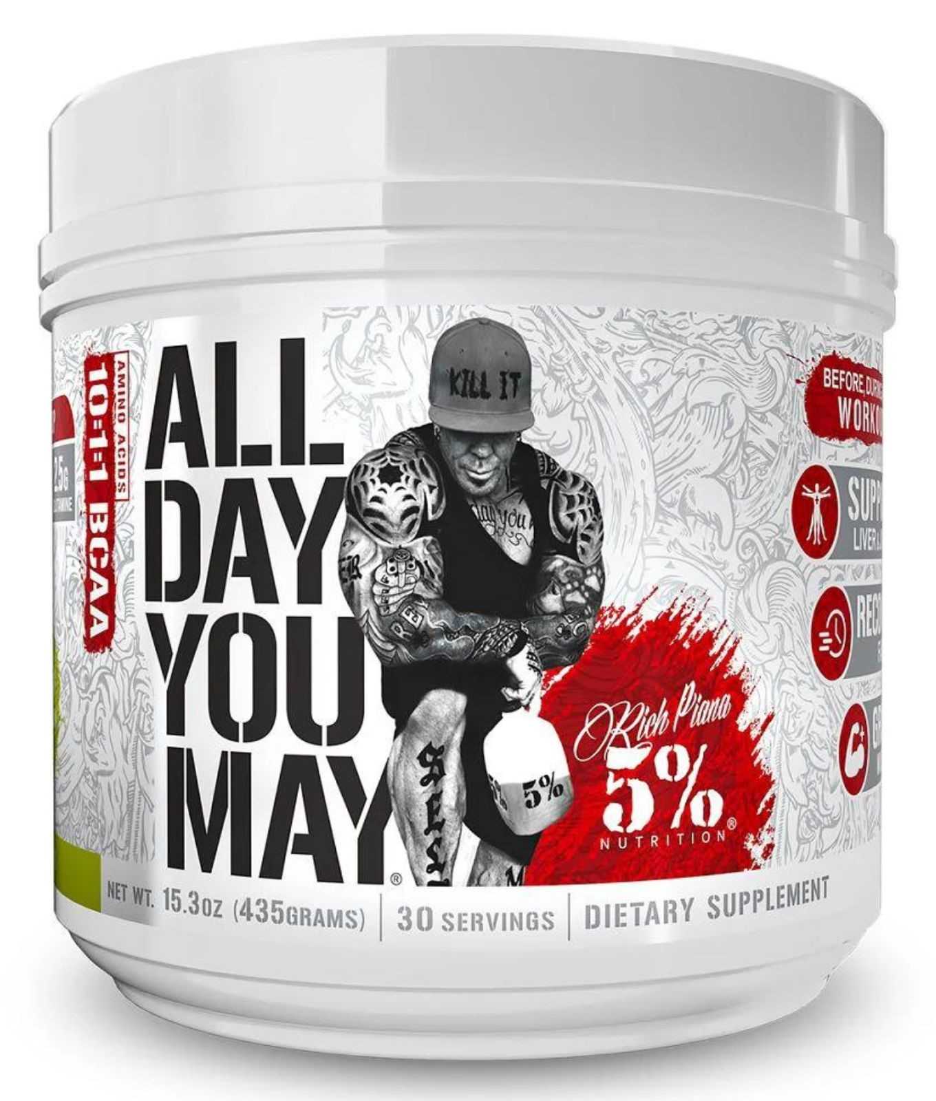 Rich Piana 5% Nutrição o Dia Todo Você Pode 30 doses