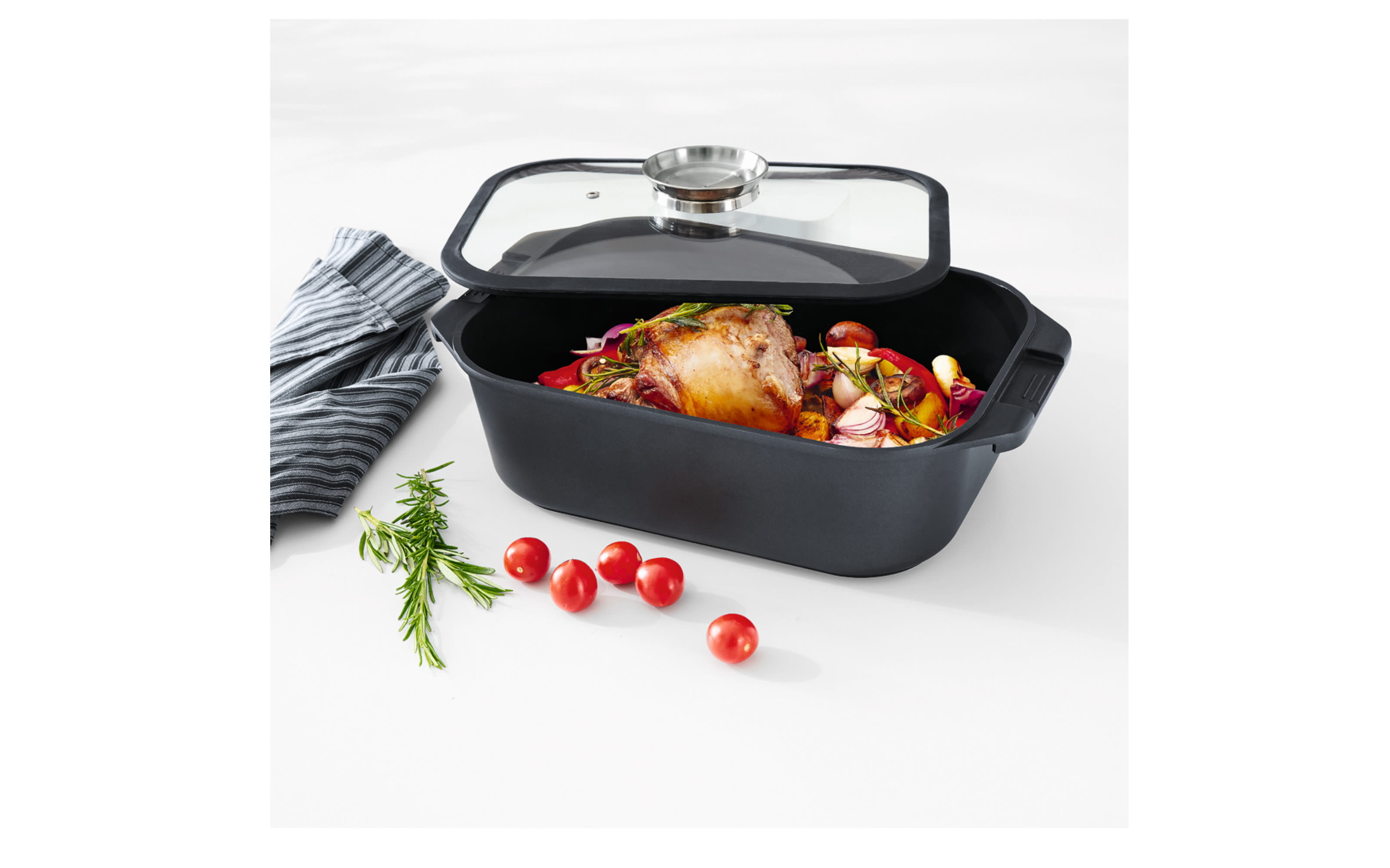 Bräter in schwarz, 7,5 L
