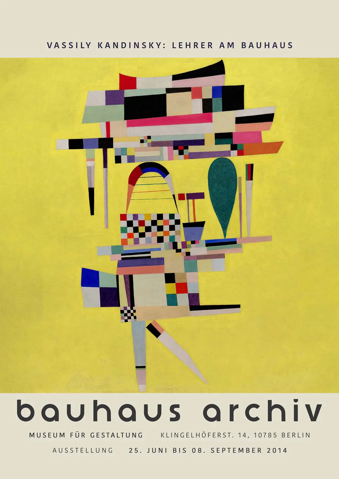 Gelb Malerei von Wassily Kandinsky Ausstellung