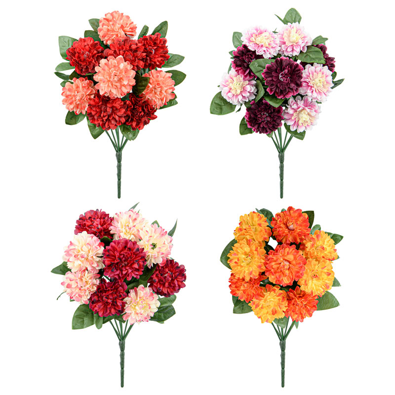 Petit bouquet de chrysanthèmes artificiels