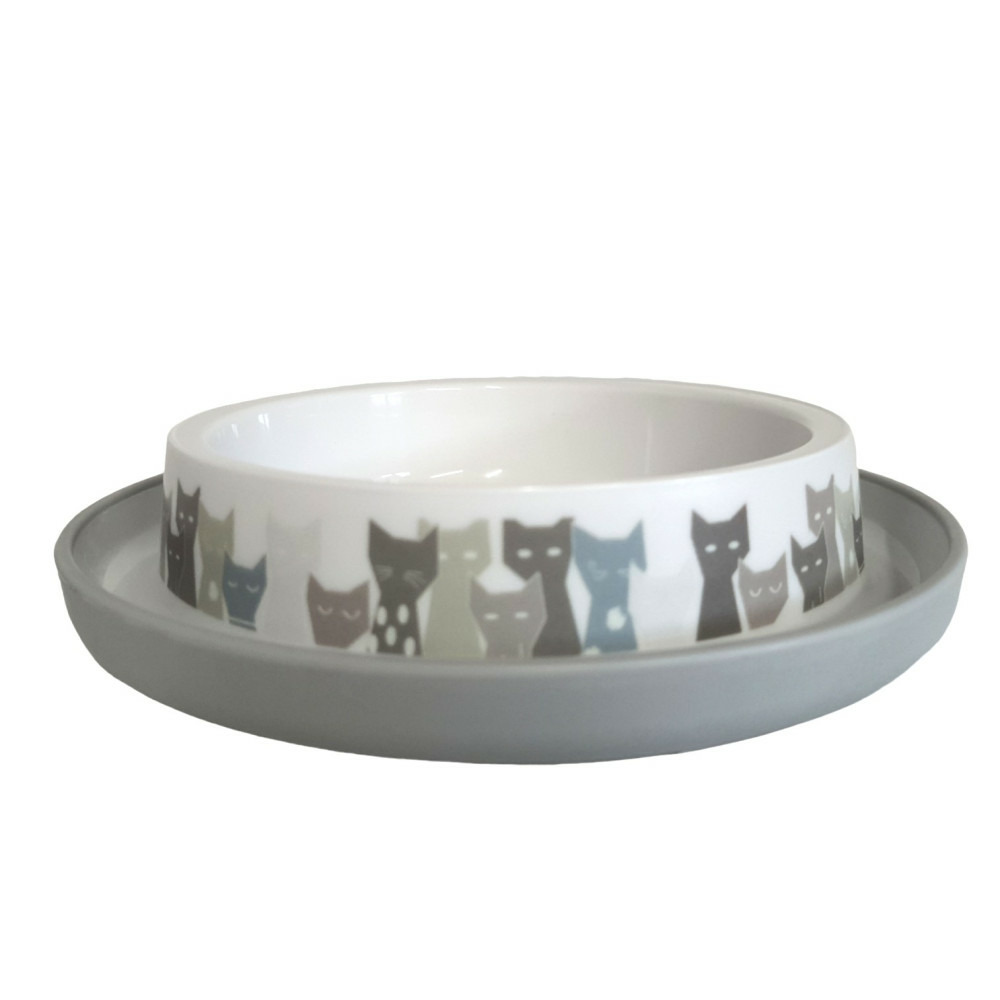 Gamelle, trendy maasai grise ø 16 cm, 210 ml pour chat