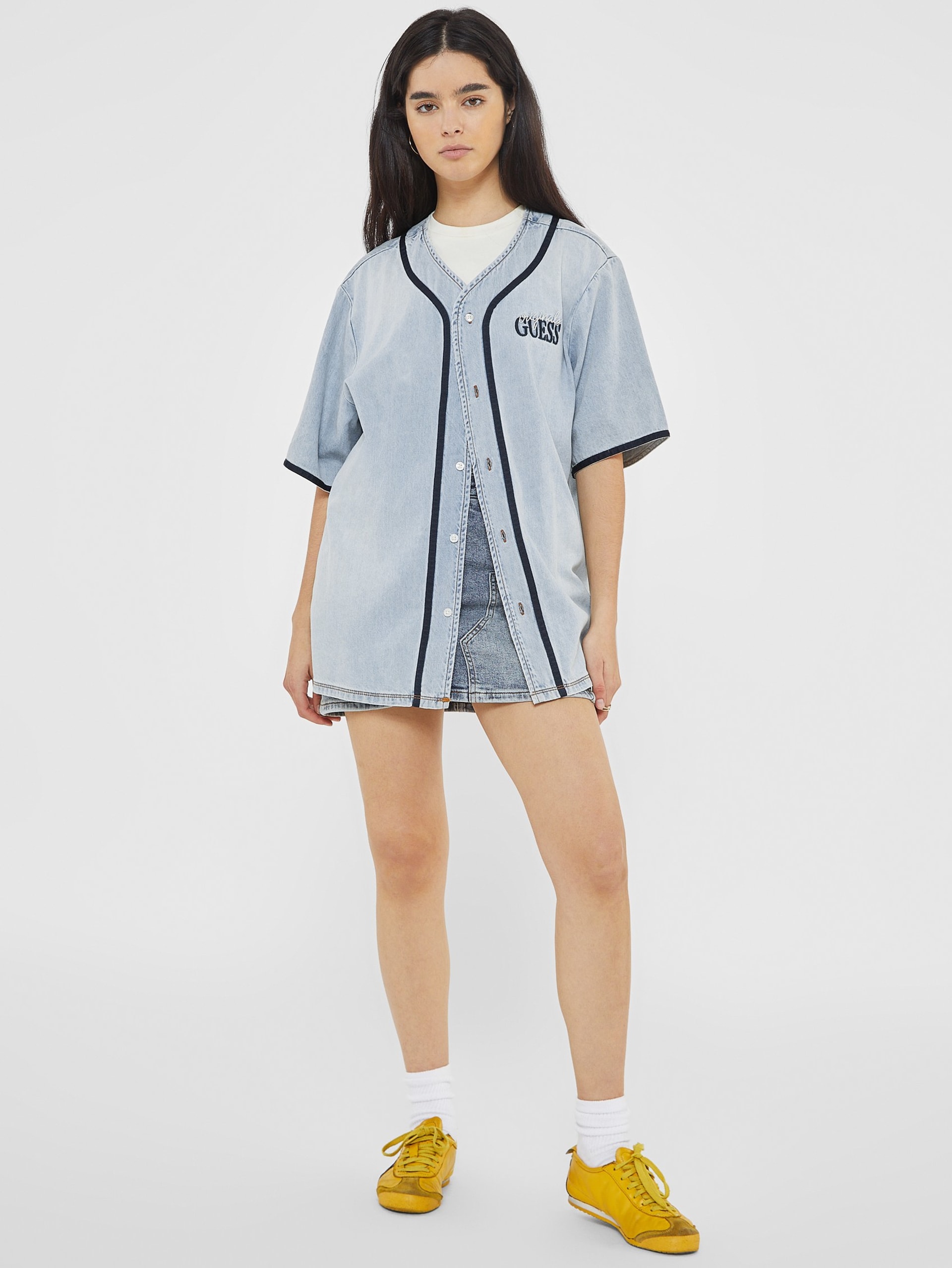 Camisa de beisebol jeans GUESS Originals