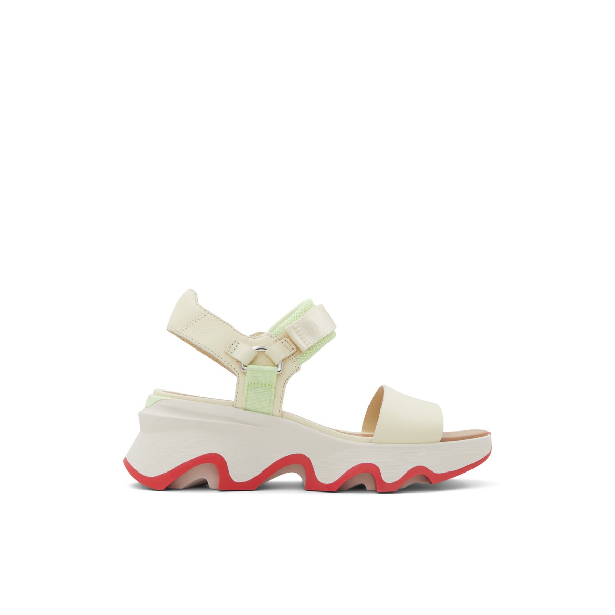 SOREL-Y-strap high-Sandales à brides sportives - Petit talon compensé - Autre Blanc