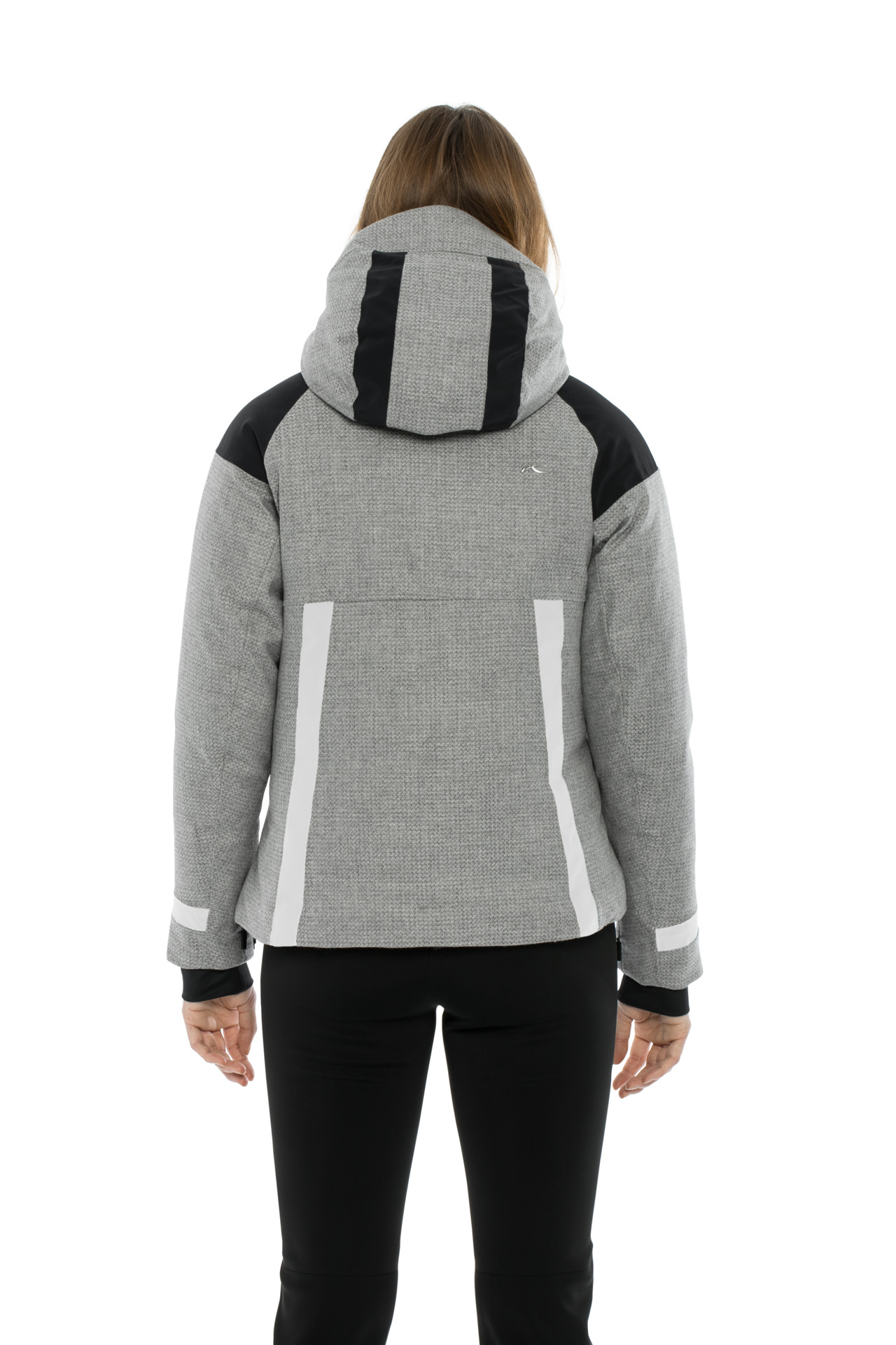 Varuna Jacket Dame 15701/Steel Grey Melange-White