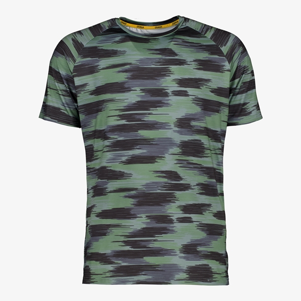 Osaga heren sport T-shirt met camouflage print