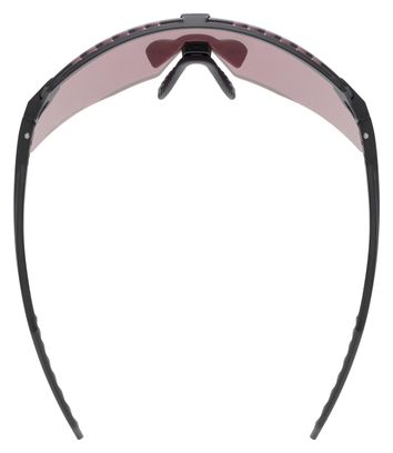 Lunettes Uvex Pace Stage CV Noir/Verres Rose Miroir