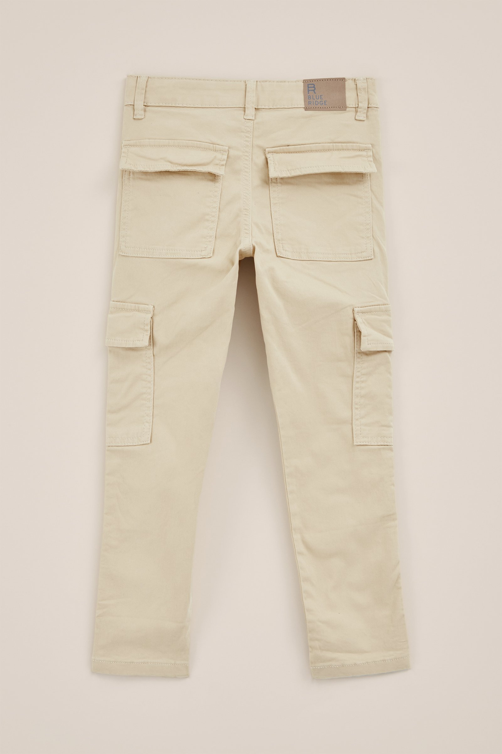 Jongens slim fit cargobroek WE Fashion Beige