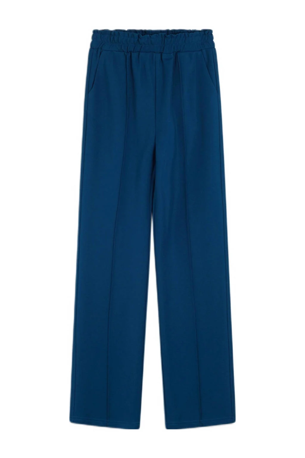 Shoeby wide leg casual broek blauw