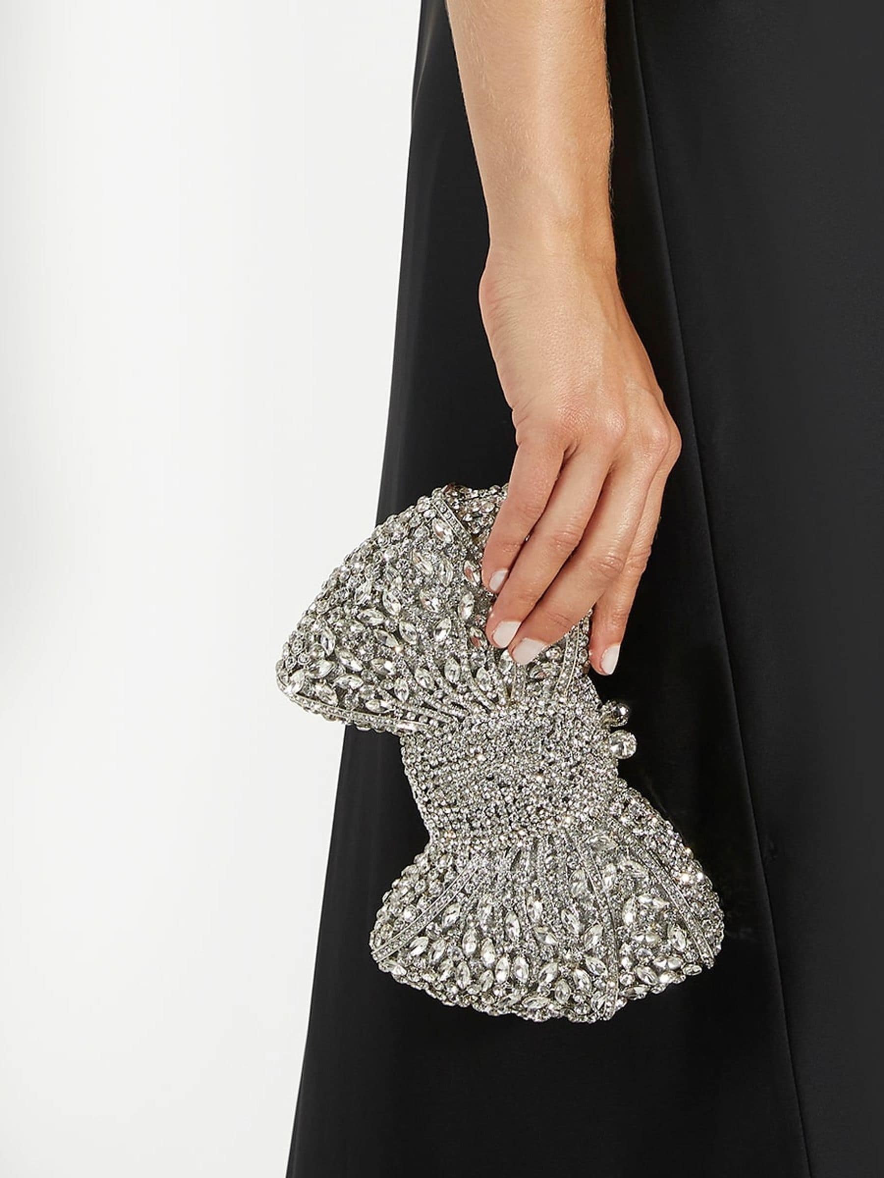 Zilver - Dune London Enchant tas met diamanten strik