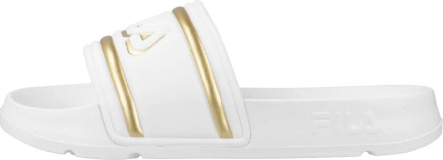 Fila n Flip- Flops Morro Bay Logo Slipper White Gold