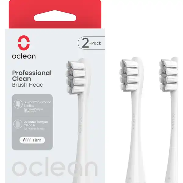 Professional Clean Bürstenköpfe, 2er Set, Grau