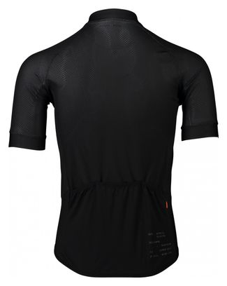 Maillot Manches Courtes Poc Essential Road Logo Noir