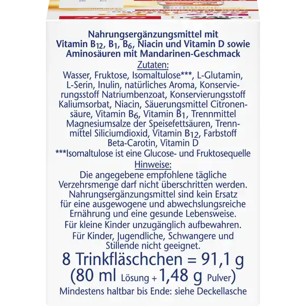 B12 + D3 Duo Aktiv Energie¹ + Immun² Trinkfläschchen