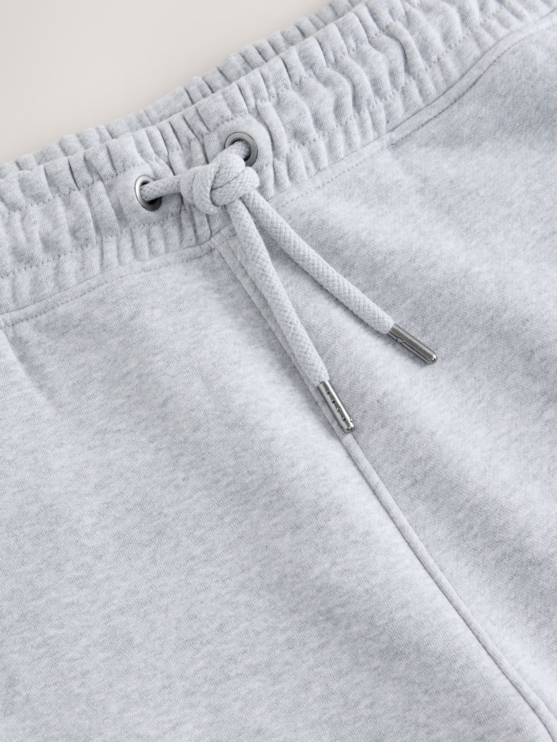 Grijs gemêleerd - Slim Fit - Katoenrijke Jersey Joggingbroeken