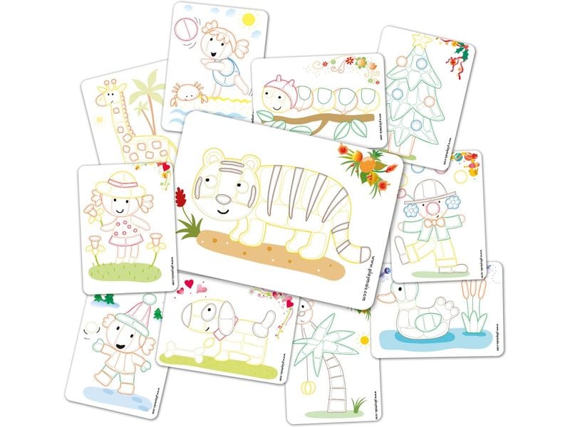 PlayMais Karten Set Pädagogisch wertvolles Set zum Basteln