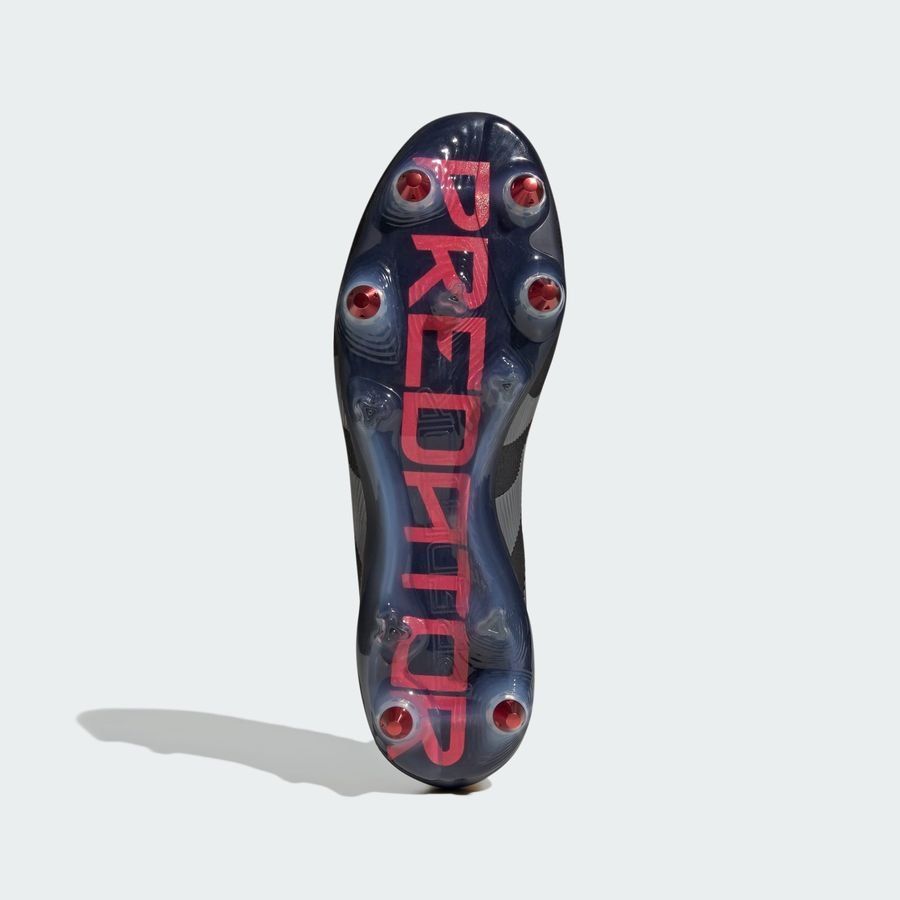 adidas Predator Elite Laceless SG Stealth Victory - Noir/Gris/Lucid Red
