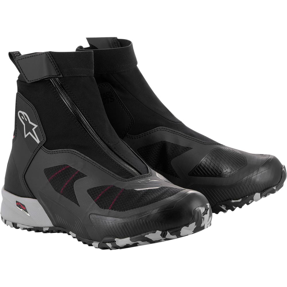 Alpinestars - Chaussures CR-8 Gore-Tex® Noir / Rouge fluo