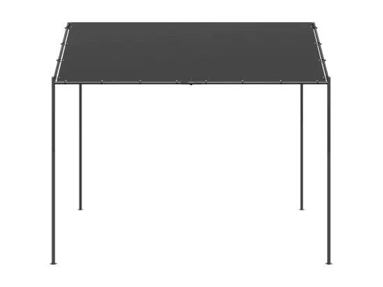 Tente à auvent anthracite 3x3 m acier et tissu