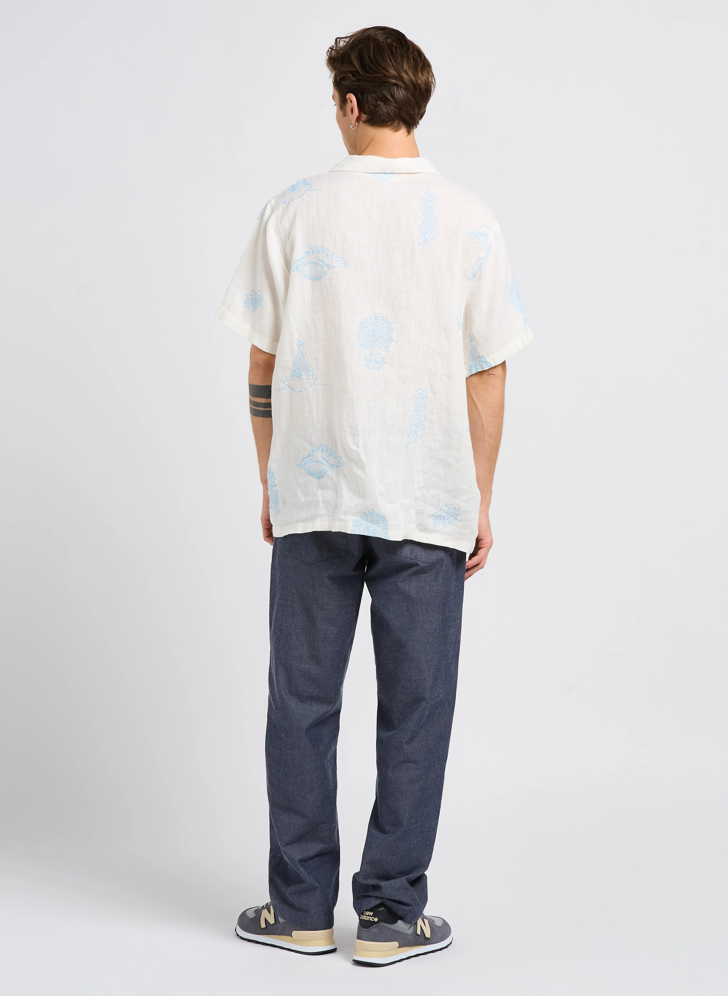 FLINT - Pantalon droit en coton bio | Bleu