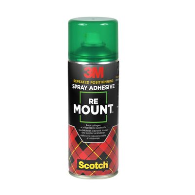 3M ReMount - Bombe de colle aérosol - Transparent - 400 ml