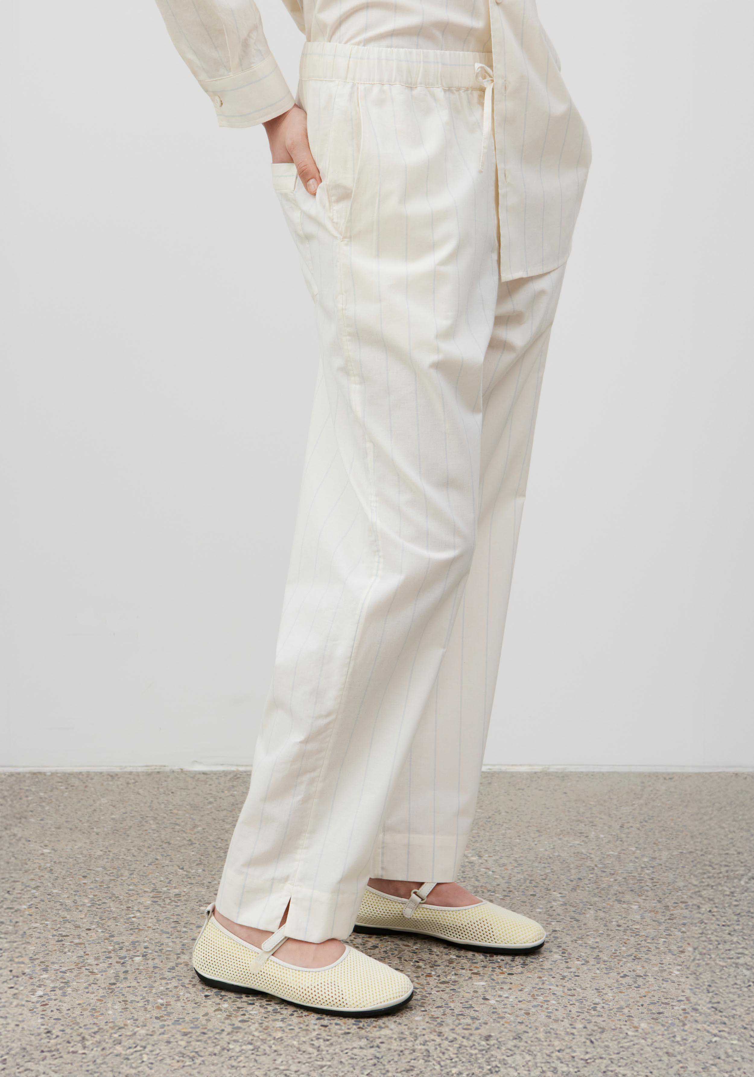 Lavie Stoffhose Yoko Striped Undyed/Sky
