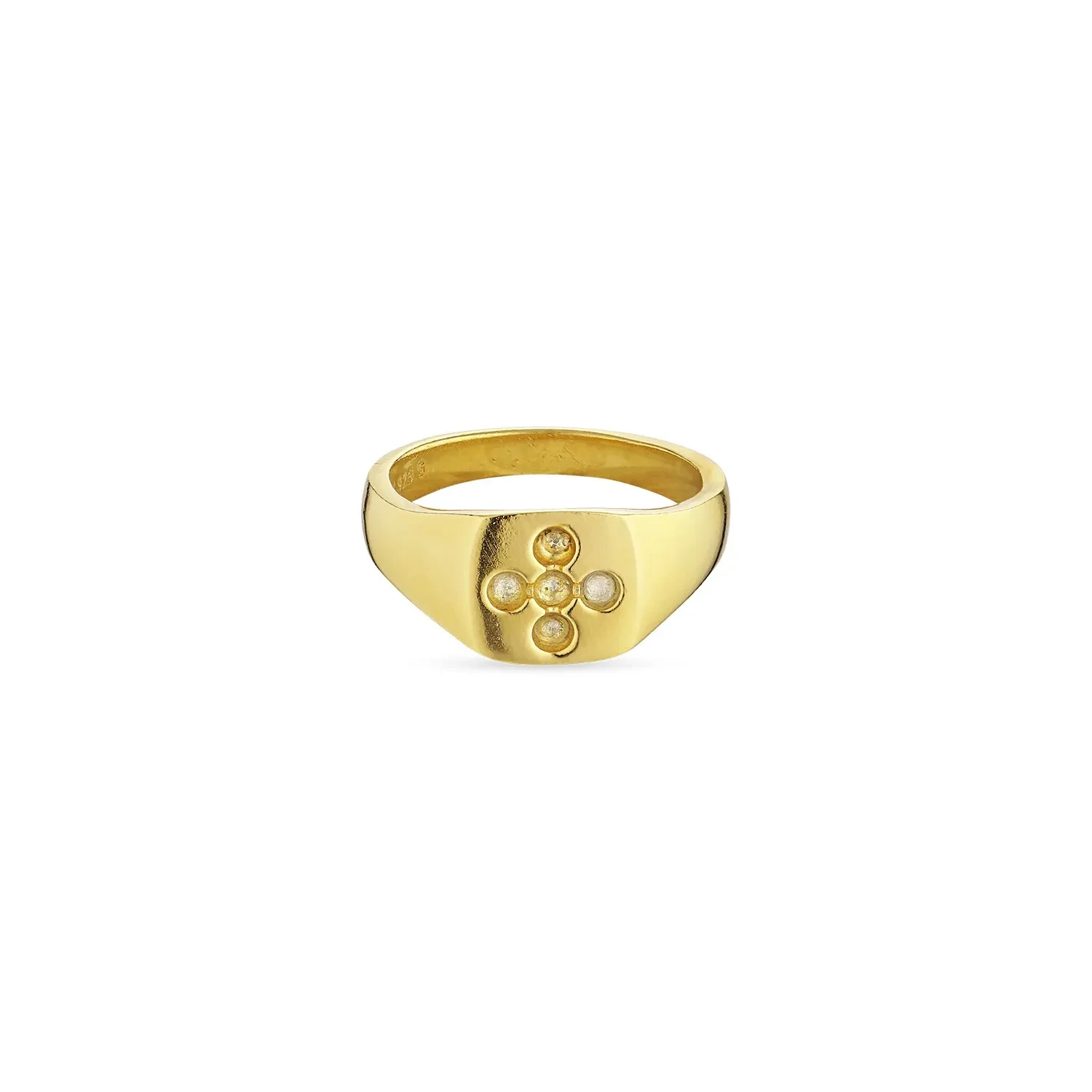 Jane Kønig Atomic Ring 18 kt. Forgyldt Sølv ASR-SS24-G